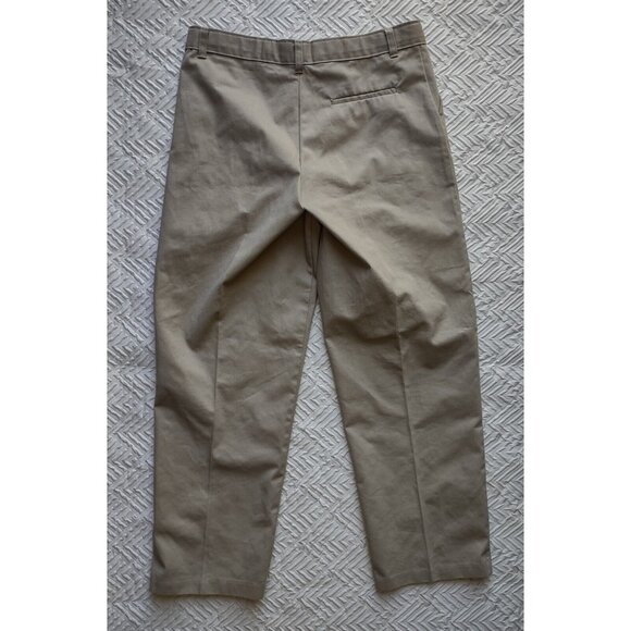 George Boys Husky Pants Straight Leg Adjustable Waist Tan Khaki Size 18H Husky - Picture 2 of 8